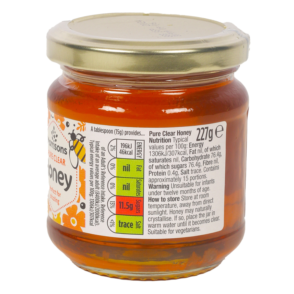 Morrisons Pure Clear Honey 227 g