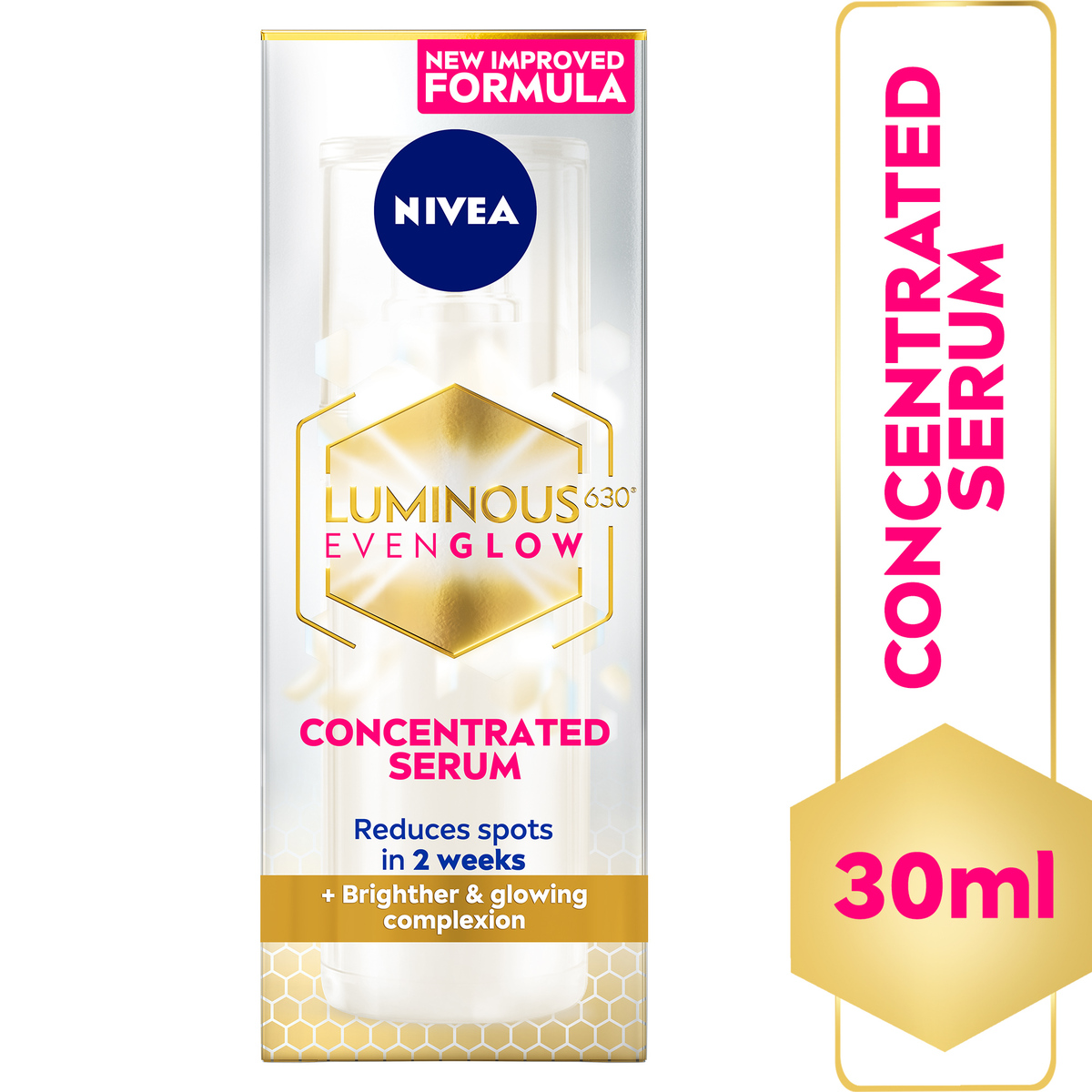 Buy Nivea Concentrated Face Serum Luminous630 Even Glow 30 ml Online at Best Price | Other Facial Care | Lulu Kuwait in Kuwait