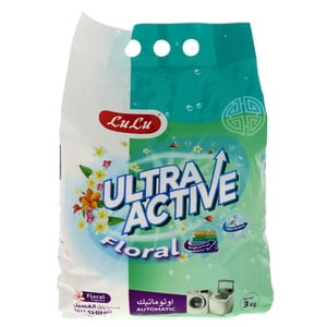 LuLu Ultra Active Automatic Floral Washing Powder 3 kg