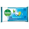 Dettol Cool Antibacterial Skin Wipes 10pcs