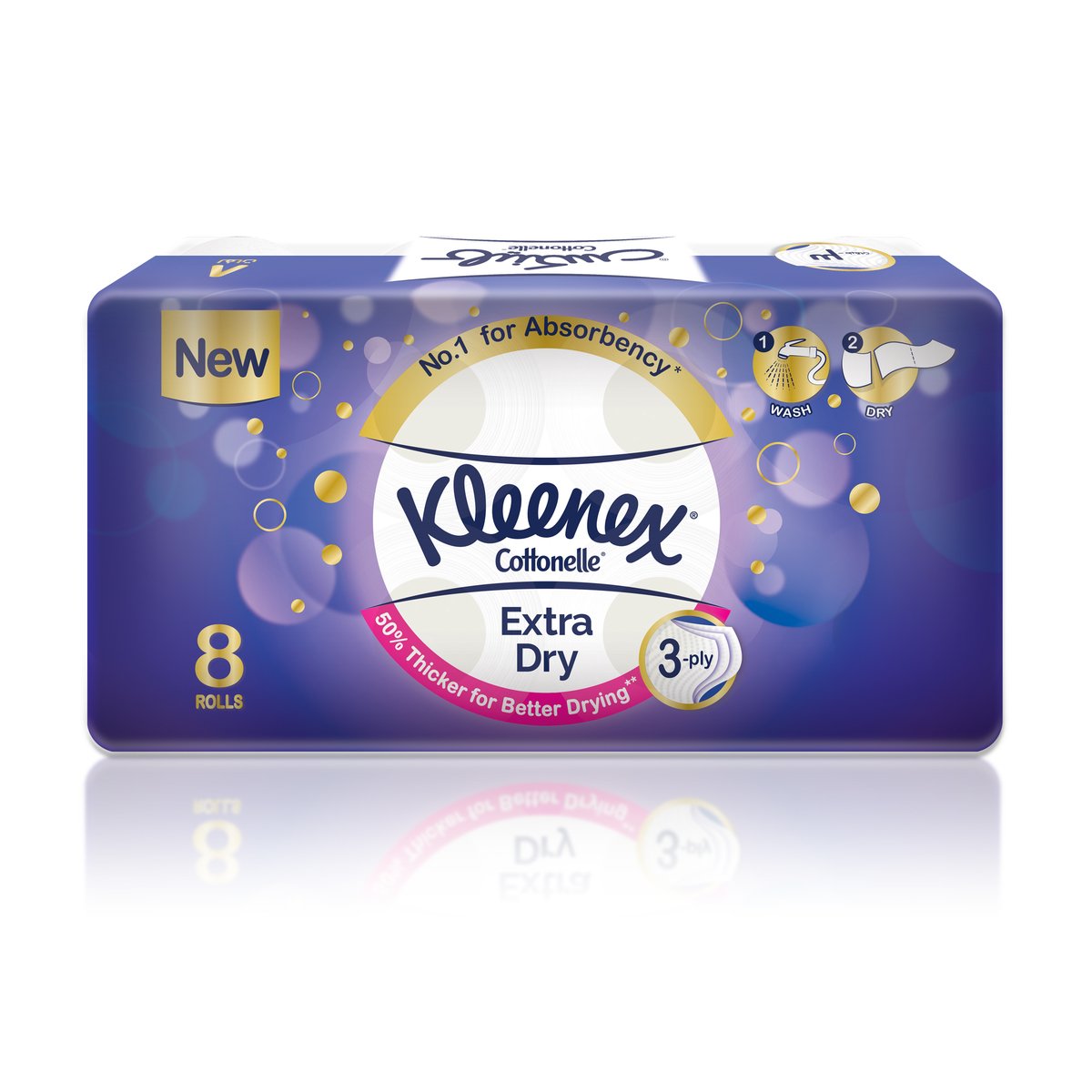Kleenex Toilet Tissue Extra Dry 8pcs x 3ply