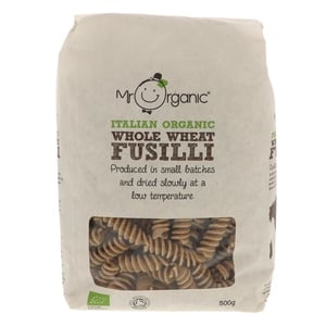 Mr.Organic Italian Organic Whole Wheat Fusilli Pasta 500g