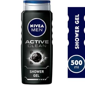 Nivea Active Charcoal Shower Gel for Men 500 ml