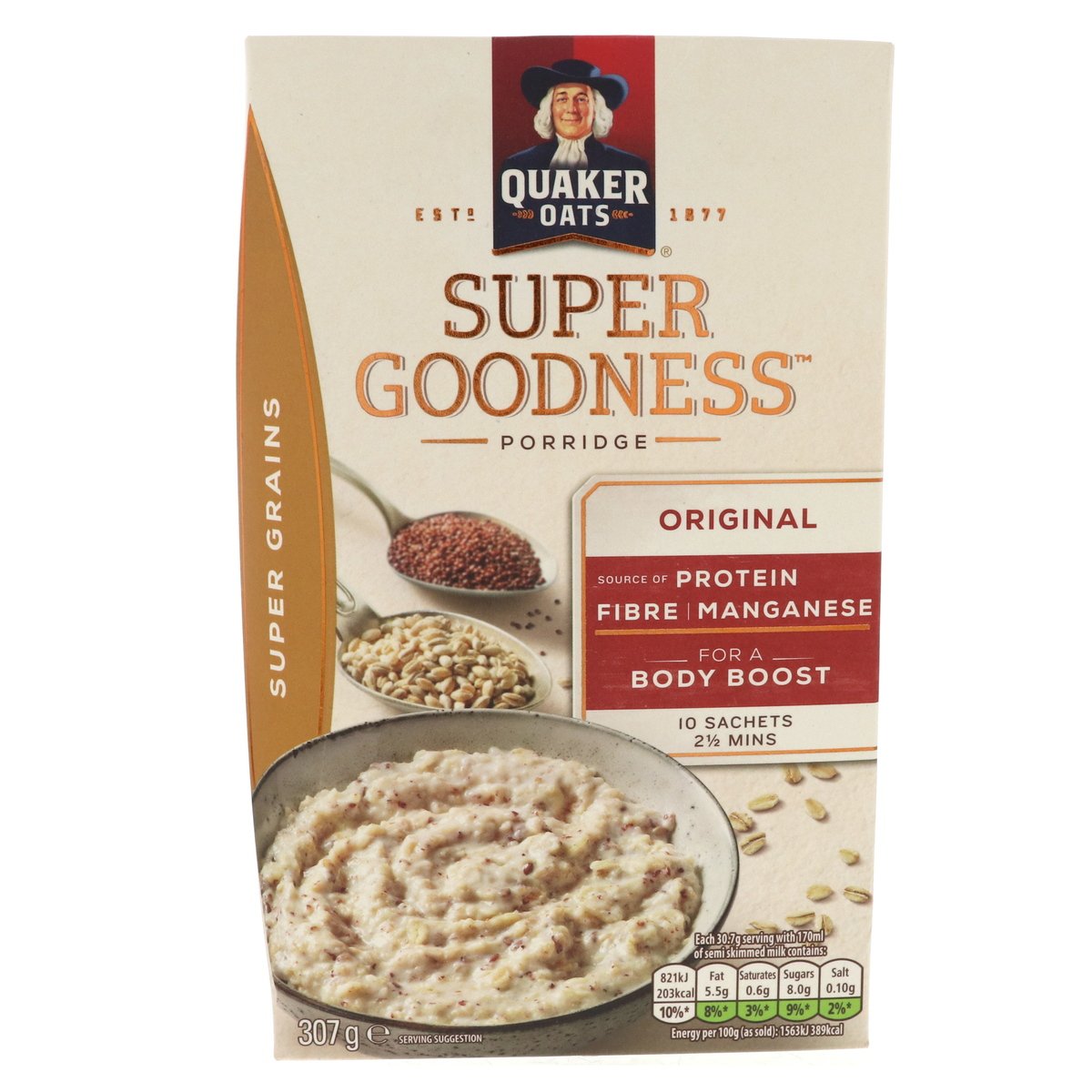 Quaker Oats Super Goodness Super Grains Original 307 g