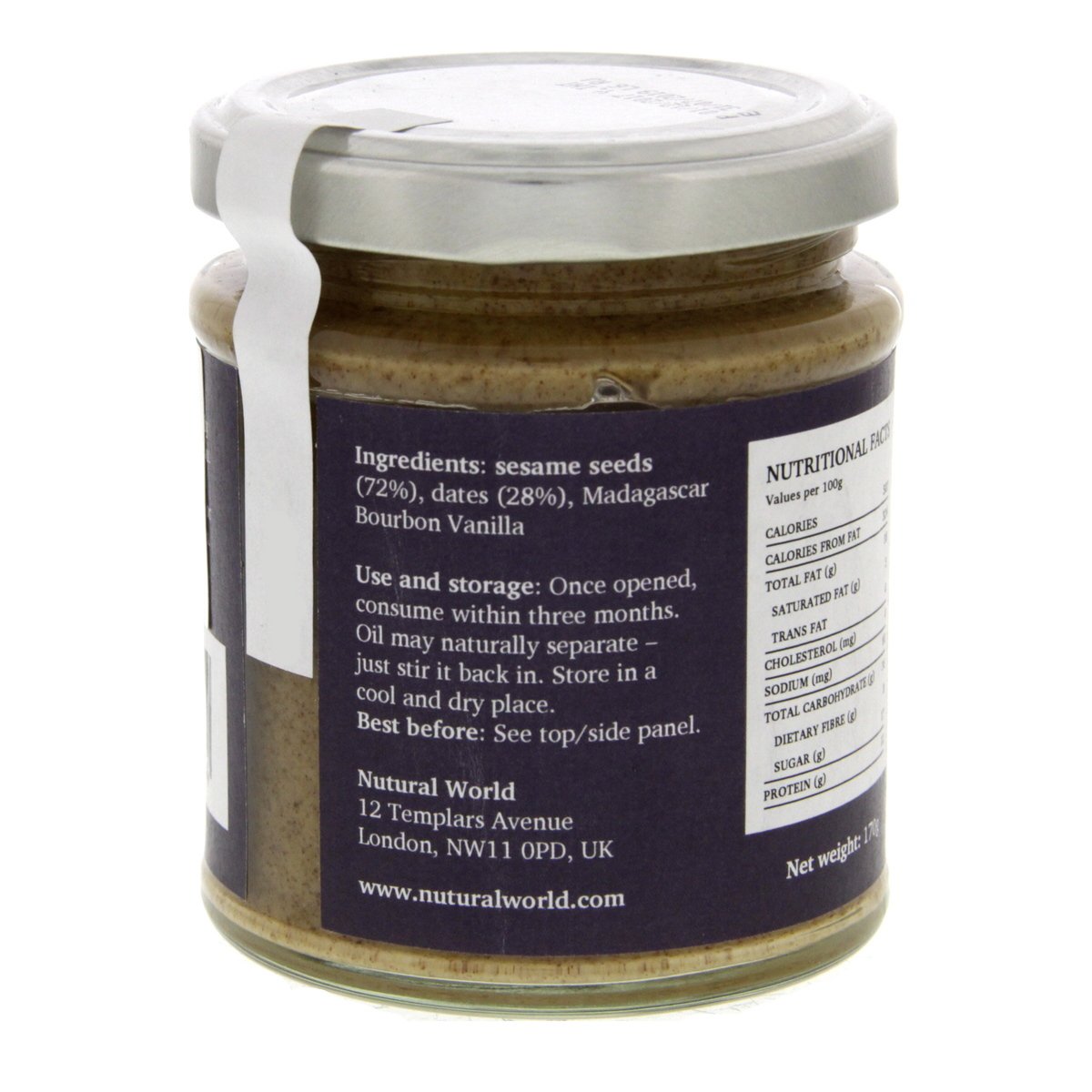 Natural World Sesame And Dates Spread Smooth 170 g