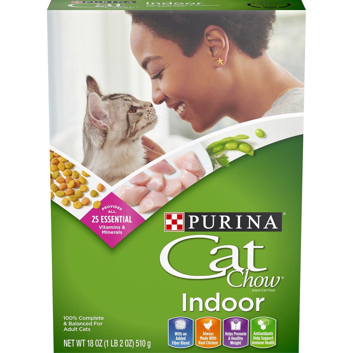 Purina Cat Chow Indoor Cat Dry Food 510 g