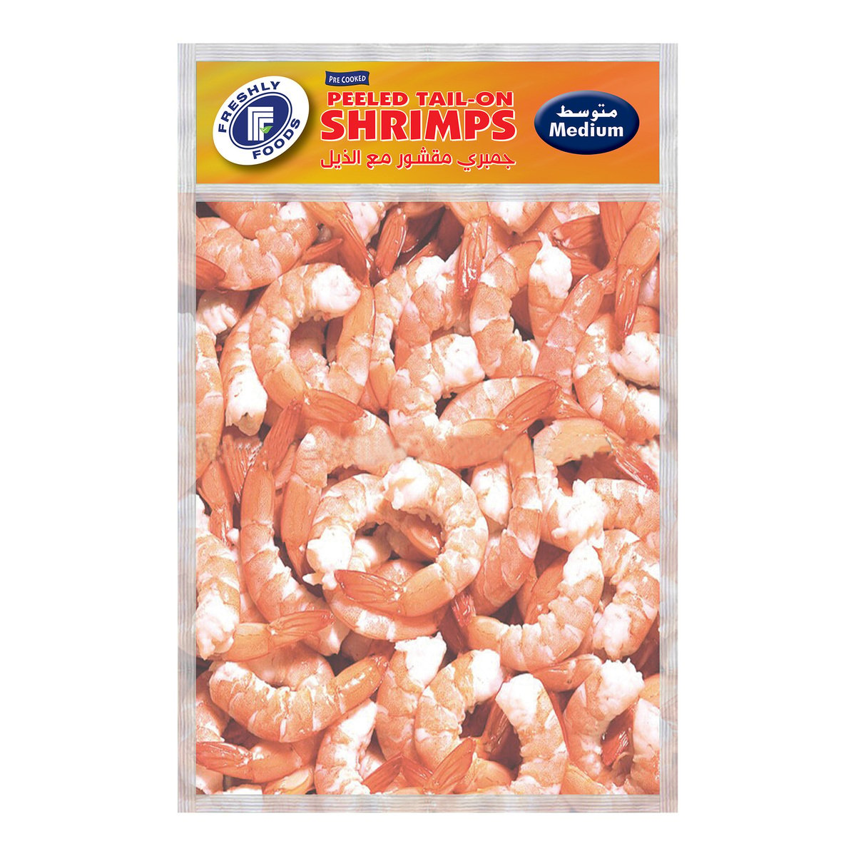 Freshly Foods Frozen Peeled Tail-On Shrimps Medium 2 x 400 g