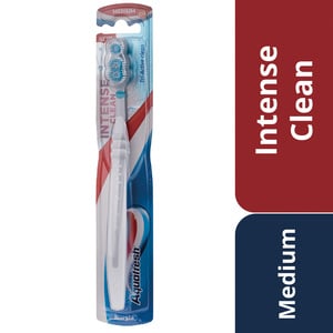 اشتري قم بشراء أكوافريش فرشاة أسنان تنظيف مكثف متوسطة متنوعة الألوان قطعة واحدة Online at Best Price من الموقع - من لولو هايبر ماركت Toothbrushes في الكويت