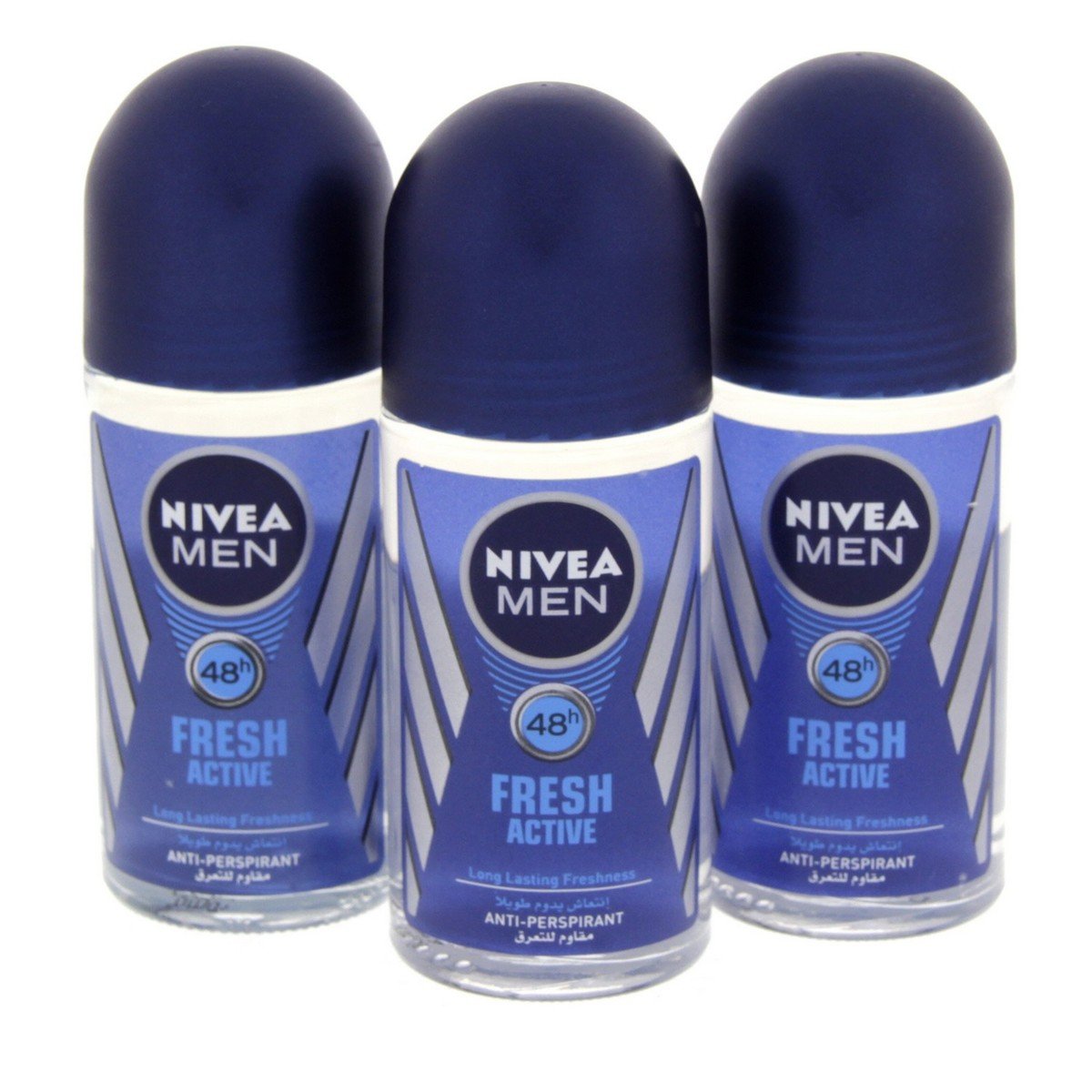 Nivea Men Anti-Perspirant Fresh Active 50 ml x 2+1 Free