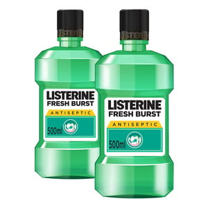 Listerine Mouthwash Fresh Burst 500ml 1+1