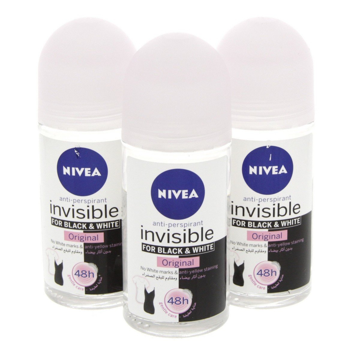 Nivea Anti-Perspirant Invisible For Black And White 50 ml 2+1