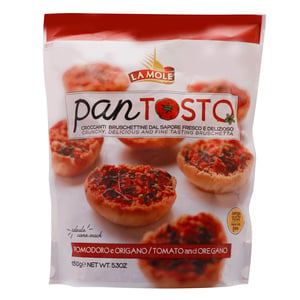La Mole Pan Tosto Snacks Tomato & Oregano 150g