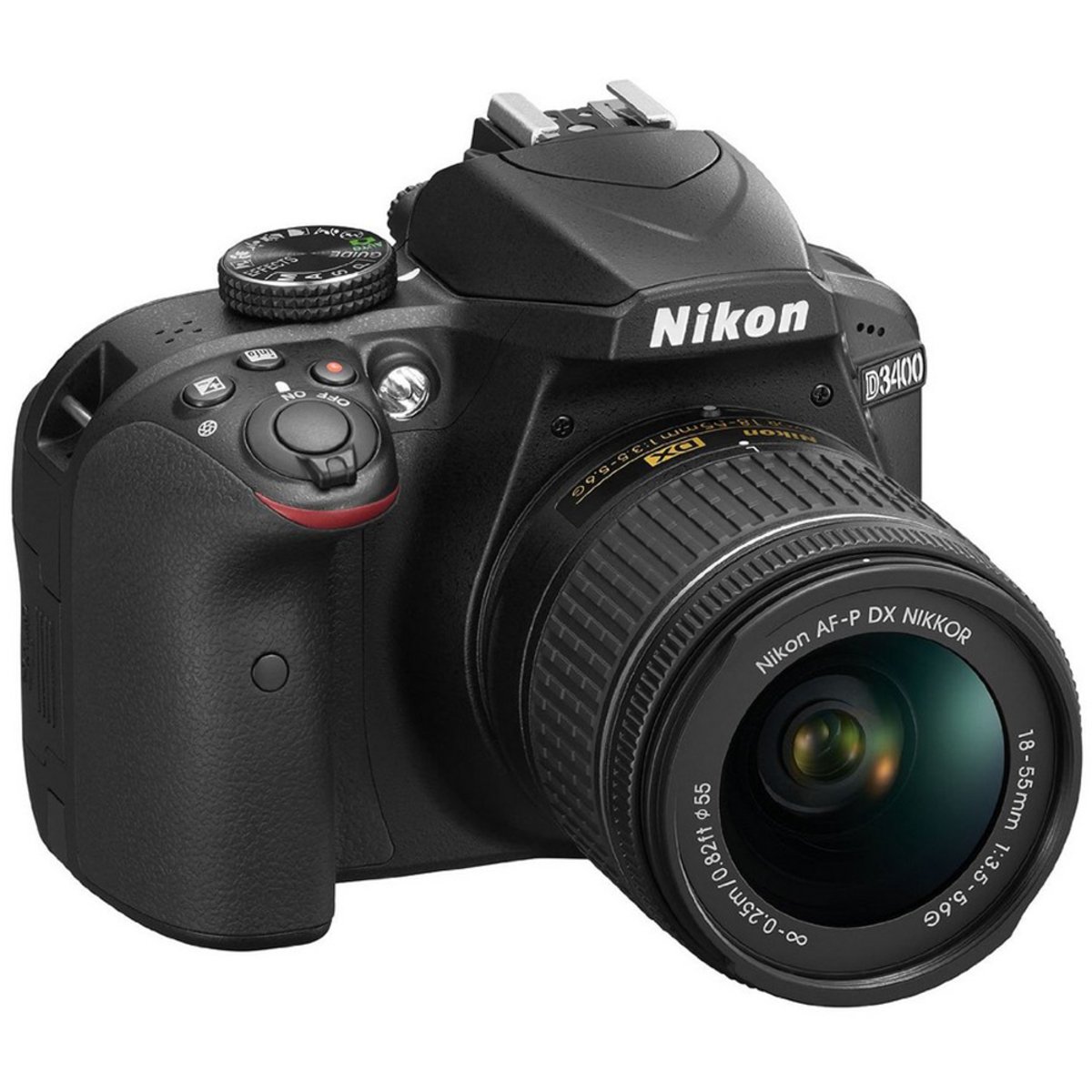 Nikon SLR Camera D3400  + AF-P 18-55 Black