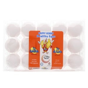 Buy Saha White Eggs Large 15 pcs Online at Best Price | White Eggs | Lulu KSA in Saudi Arabia