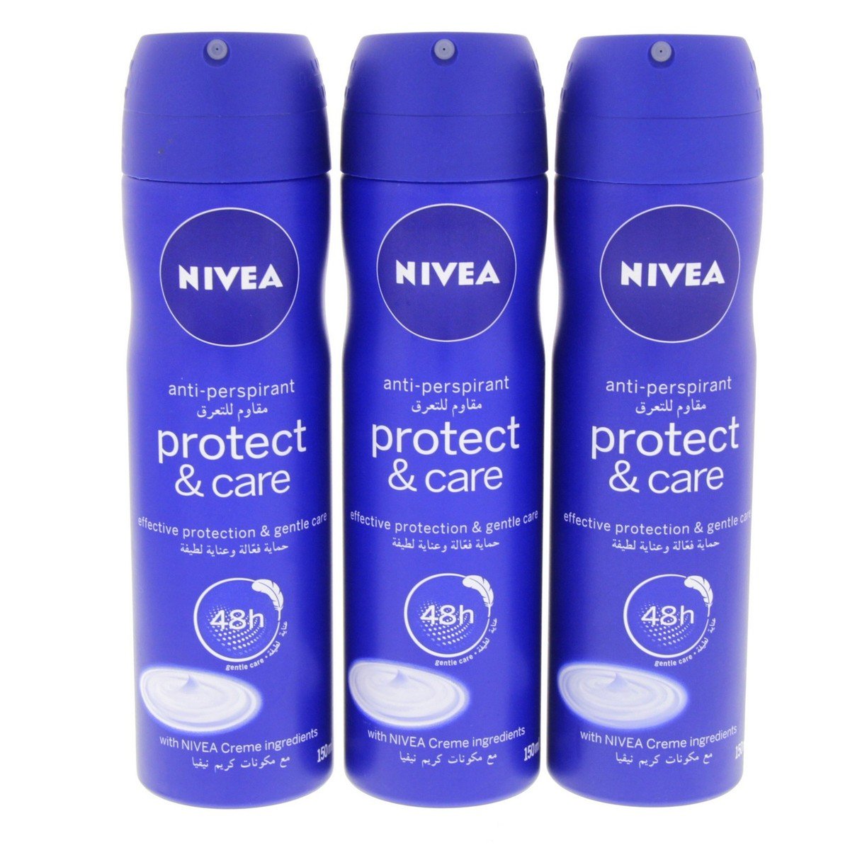 Nivea Deo Spray Protect & Care Woman 3 x 150 ml