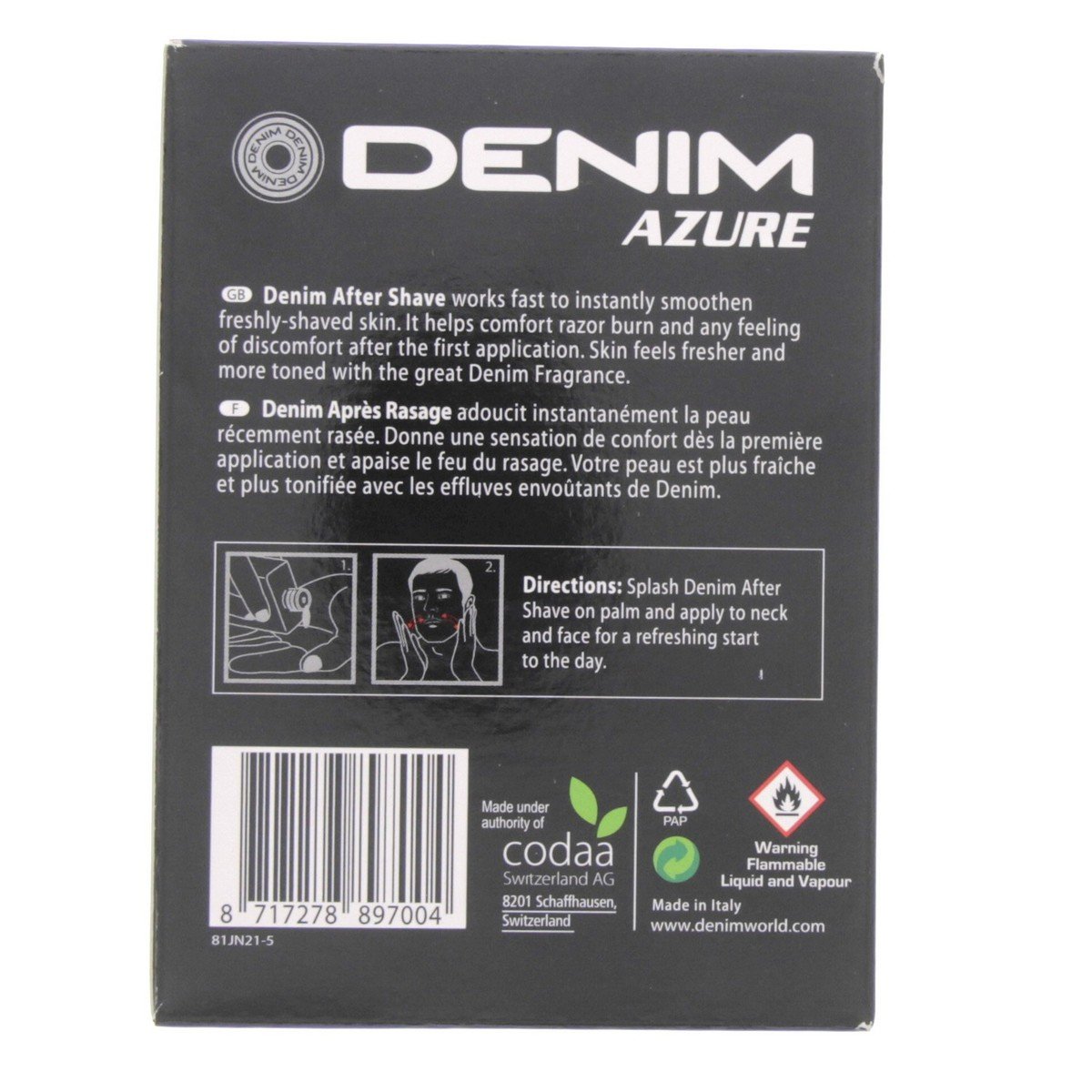 Denim After Shave Azure 100 ml