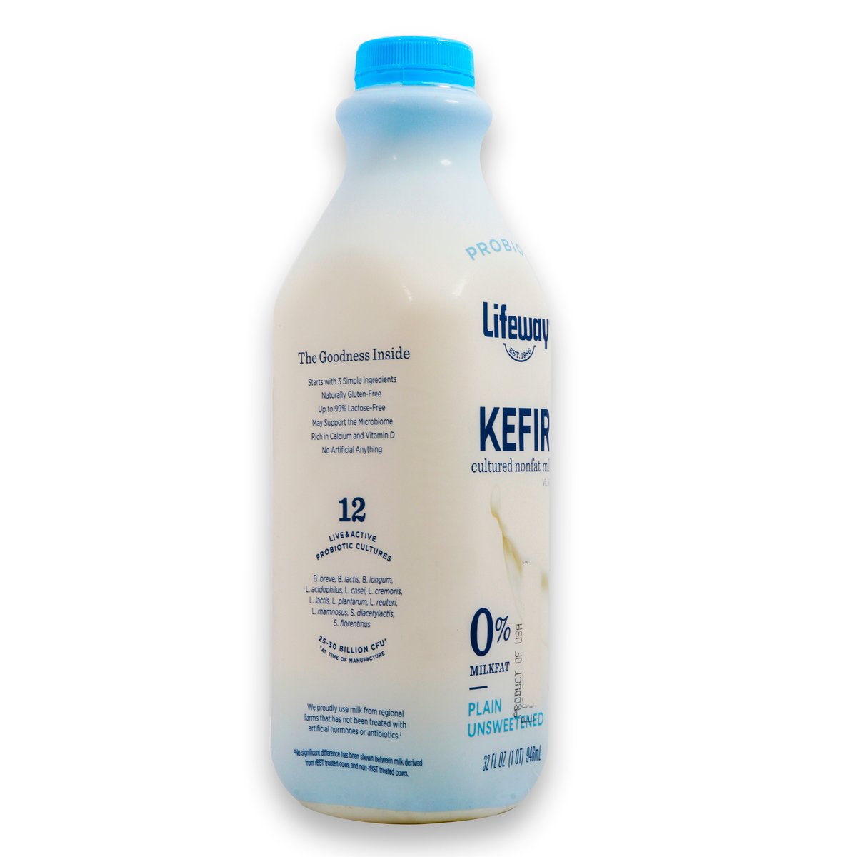 Lifeway Kefir Milk Plain Non Fat 946 ml
