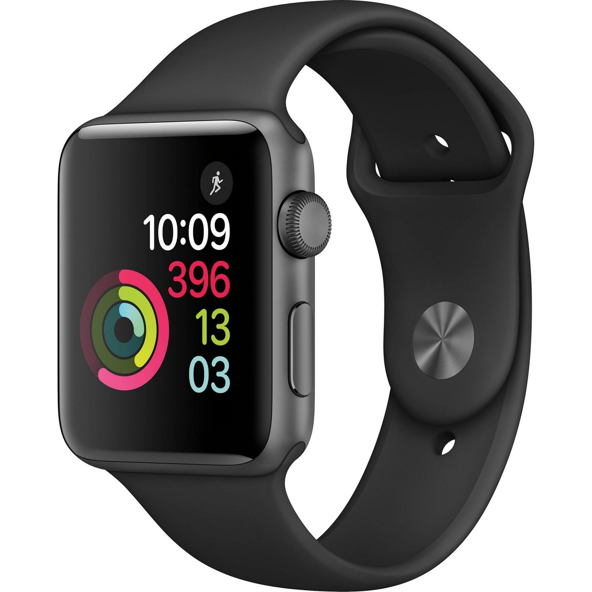 Apple Watch Series 2 Sport MP062 42mm Space Gray Aluminum Case with Black Sport Band