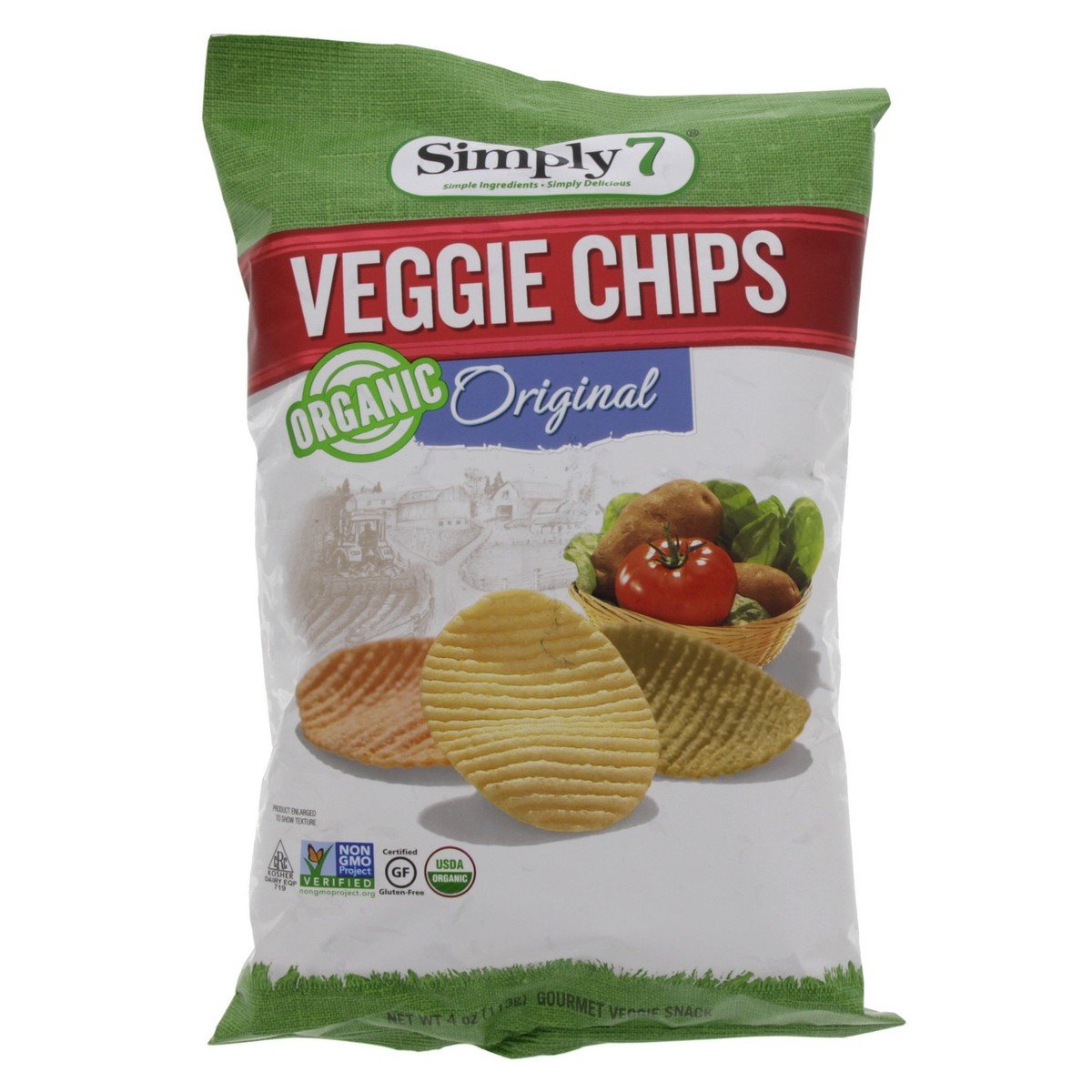 Simply 7 Organic Vegetable Chips Original 113g