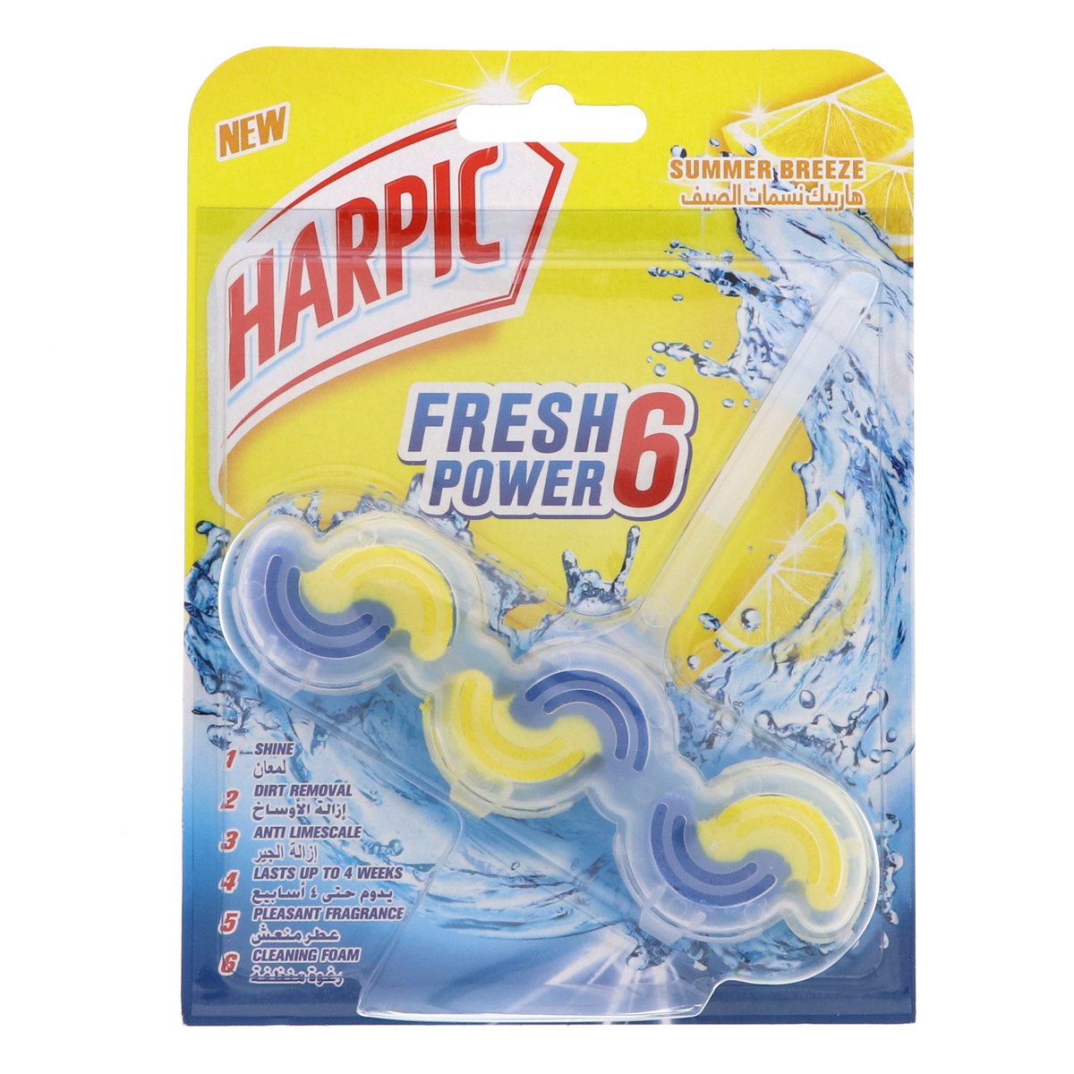 Harpic Fresh Power 6 Block Summer Breeze 39g