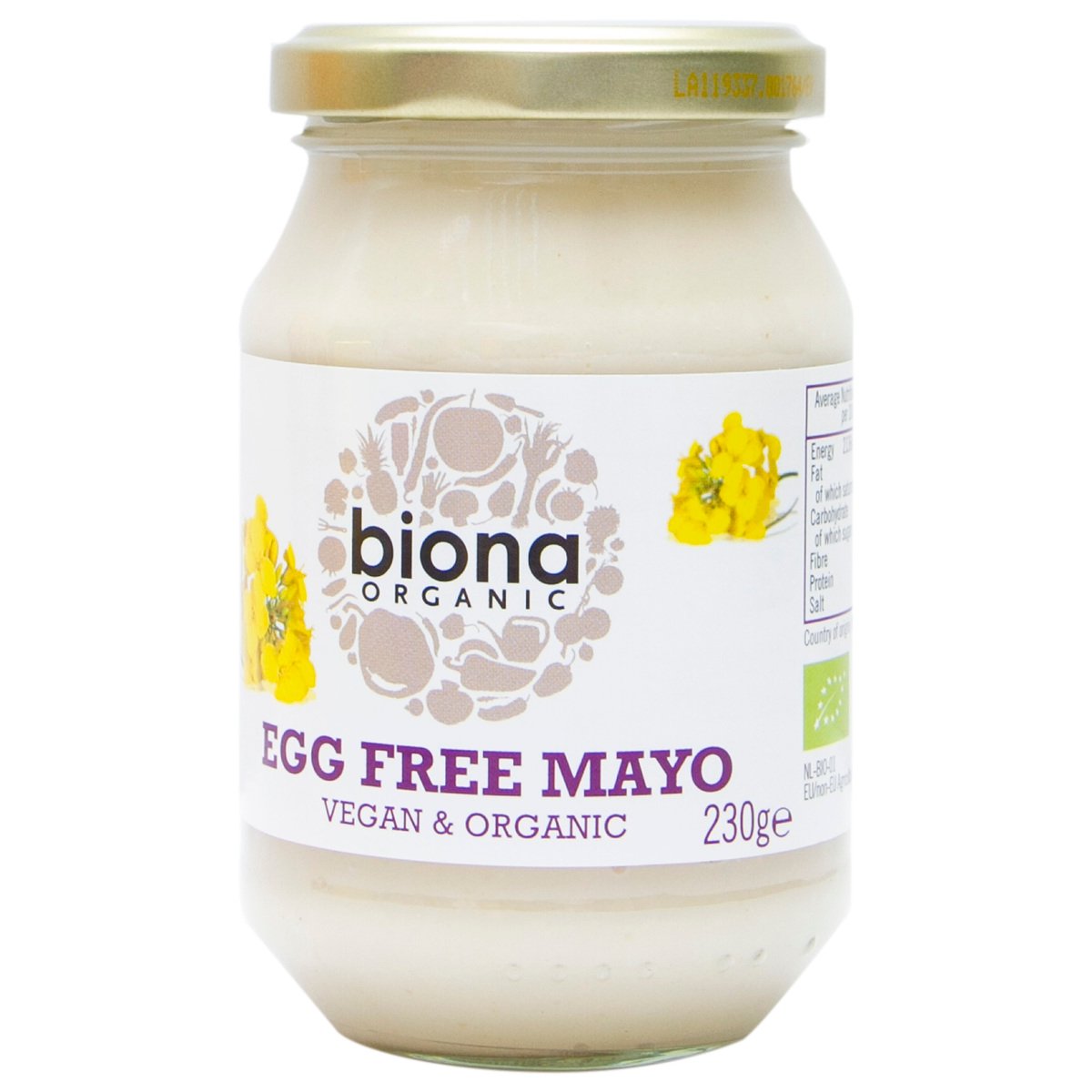 Biona Organic Egg Free Mayonnaise 230 g