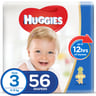Huggies Diaper Comfy Fit Size 3, Medium 4-9kg 56pcs