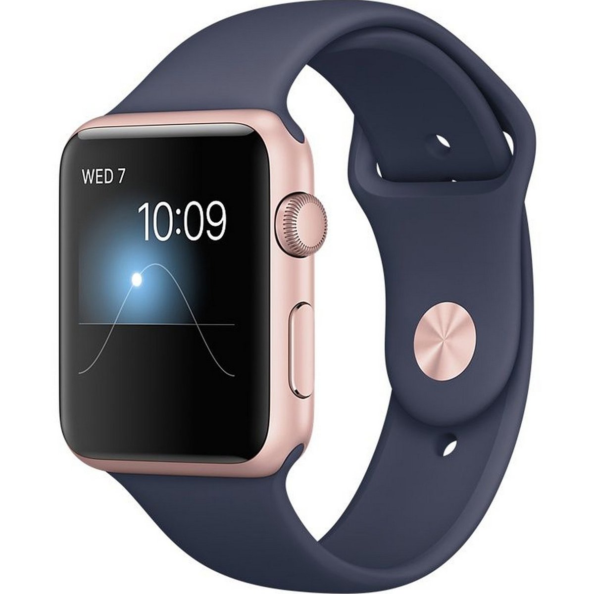 Apple Watch Series 1 MNNM2 42mm Rose Gold with Midnight Blue Sport Band