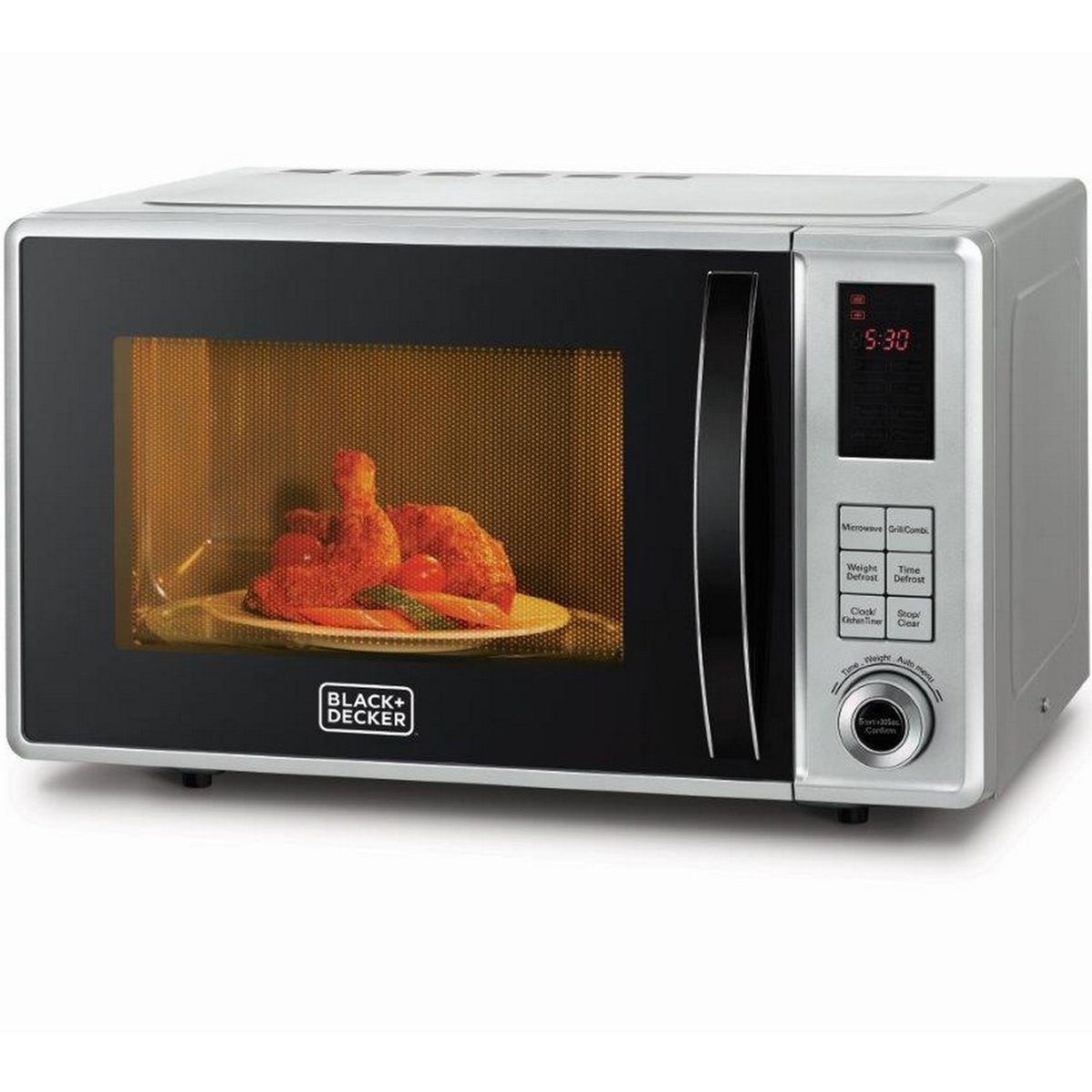 Buy Black+Decker Microwave Oven With Grill MZ2310PG 23Ltr Online at Best Price | Microwave Ovens | Lulu UAE in UAE