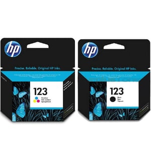 HP Ink Cartridge 123 Black & Tri-Color Combo Pack