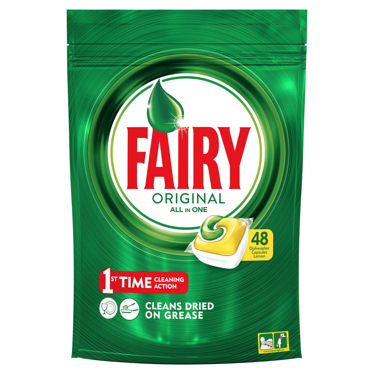 Fairy Dishwasher Tablet Lemon 48pcs 648g