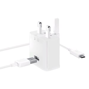 Iends Travel Adapter with Micro USB Cable, White AD521