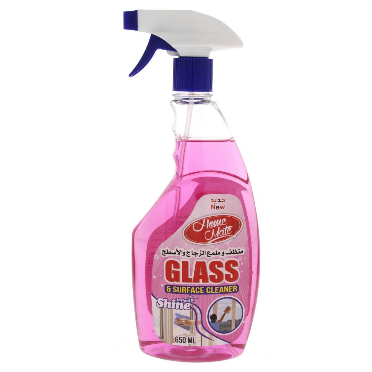 Home Mate Glass and Surface Cleaner Pink 650ml