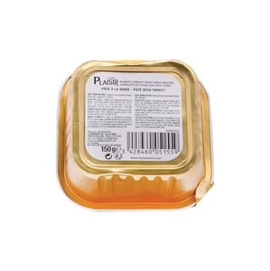 Plaisir Pate with Turkey Dog Food 150g