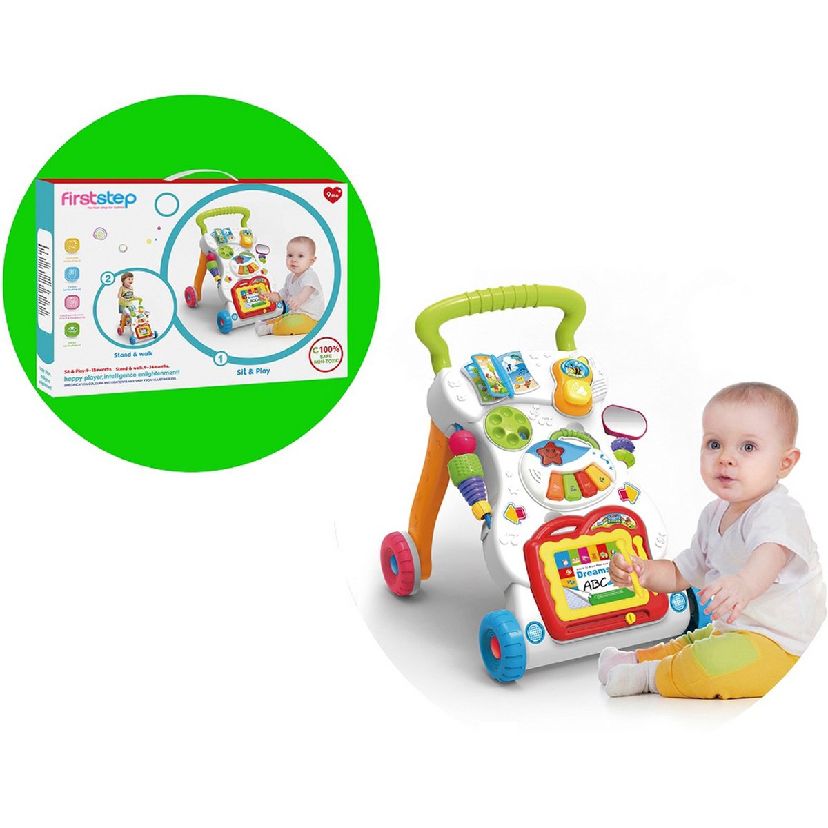 First Step Baby Activity Walker 666-16