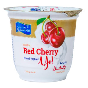 Al Rawabi Stirred Yoghurt Red Cherry 130g
