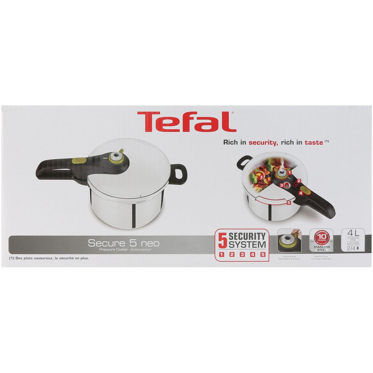 Tefal Pressure Cooker Secure 5 Neo 4Ltr