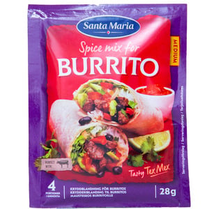 Santa Maria Burrito Spice Mix Medium 28g