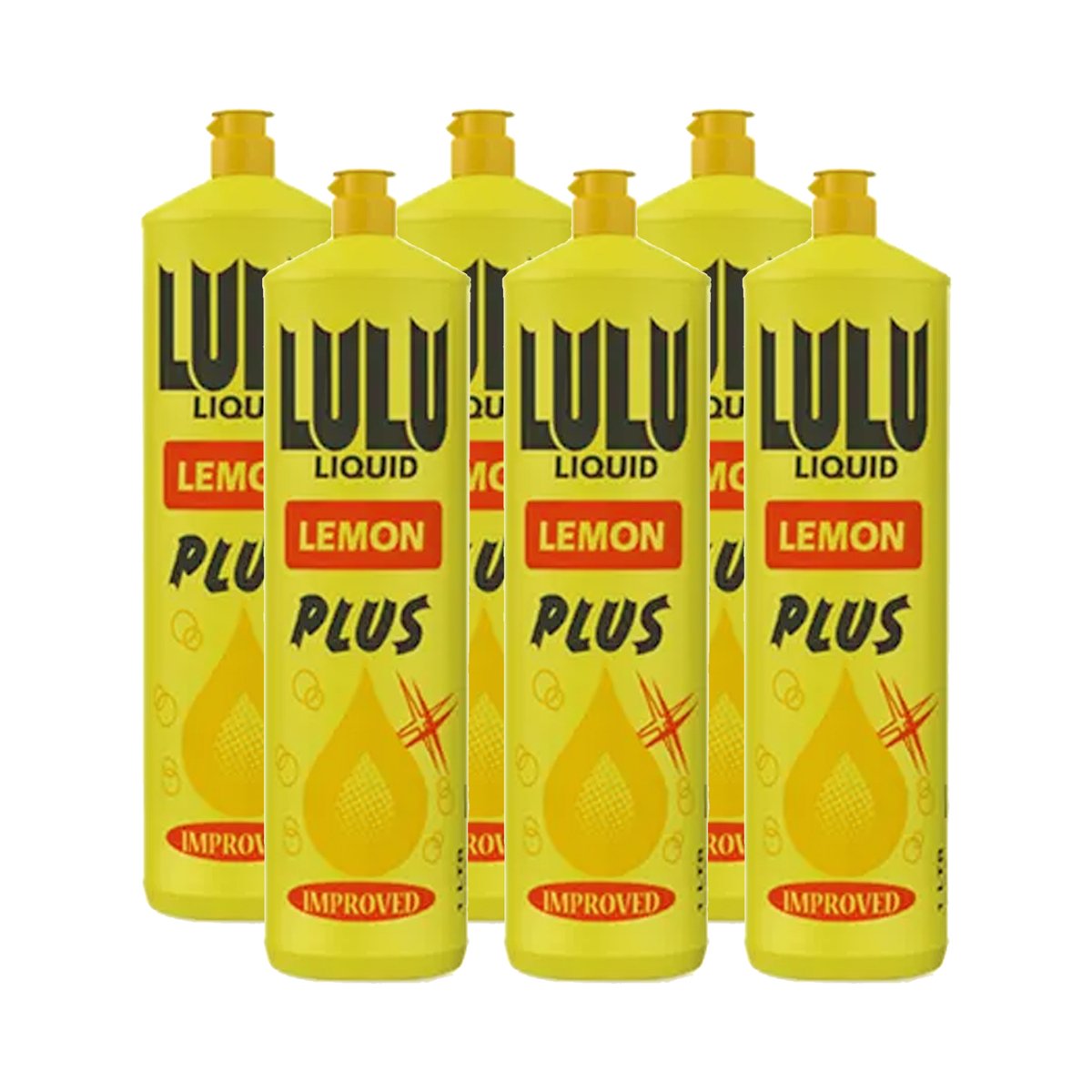 اشتري قم بشراء LuLu Lemon Dishwashing Liquid Value Pack 6 x 420ml Online at Best Price من الموقع - من لولو هايبر ماركت Washing Up في الكويت