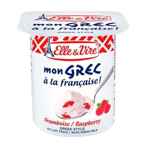 Elle & Vire Greek Fruit Yogurt Raspberry 125g