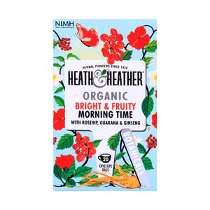 Heath & Heather Organic Bright & Fruity Morning Time Tea 20pcs