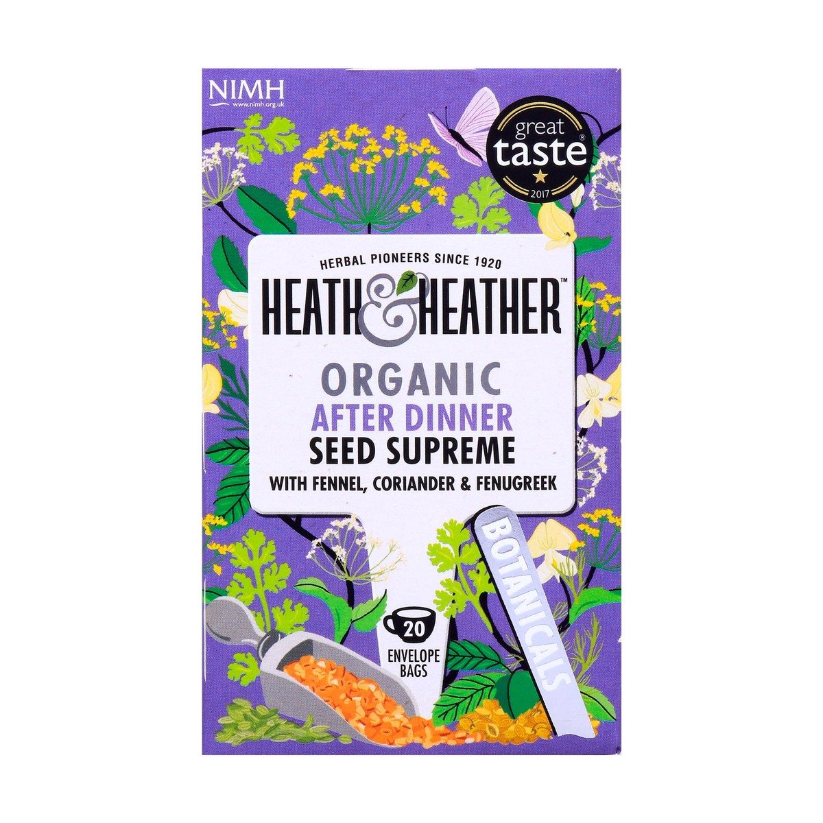 Heath & Heather Organic After Dinner Seed Supreme Tea 20 pcs