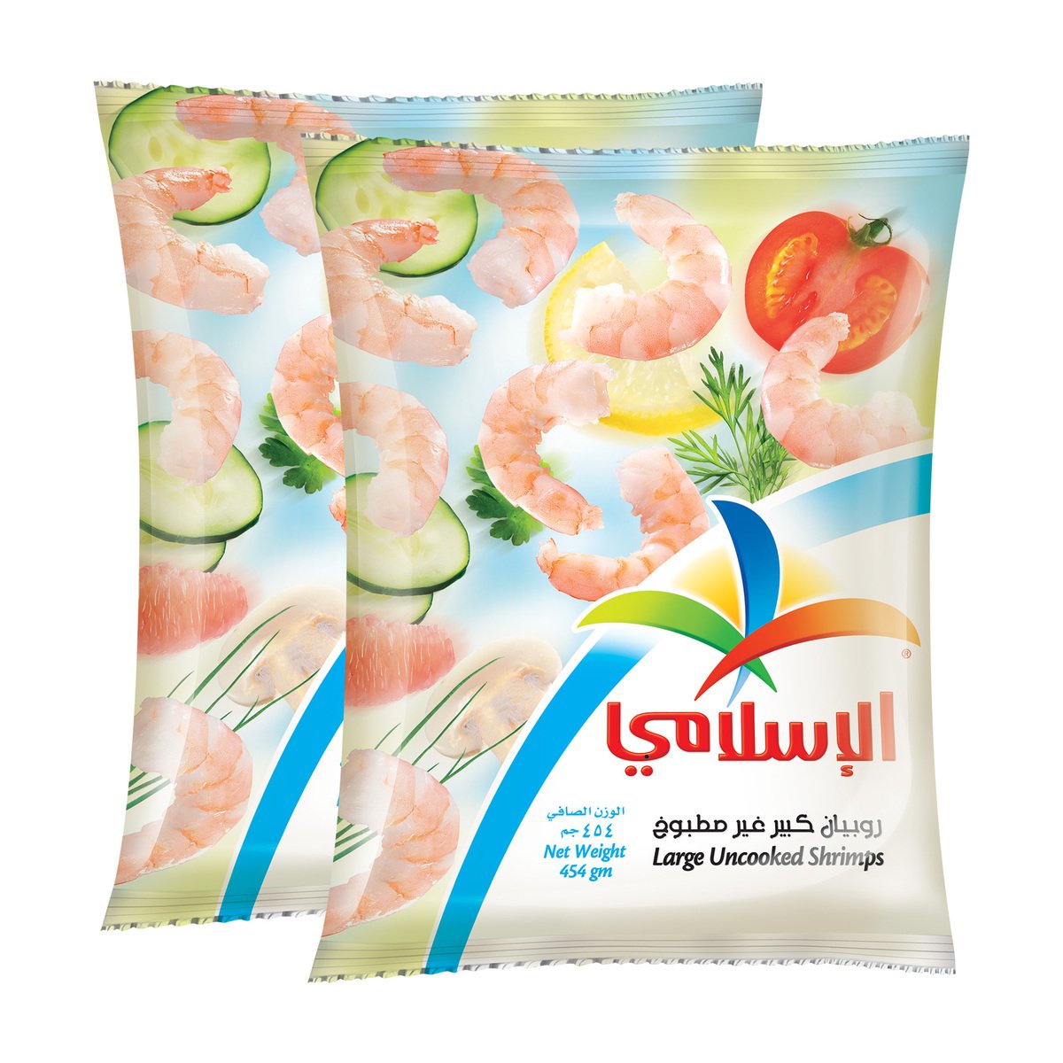 Al Islami Large Uncooked Shrimps Value Pack 2 x 454 g