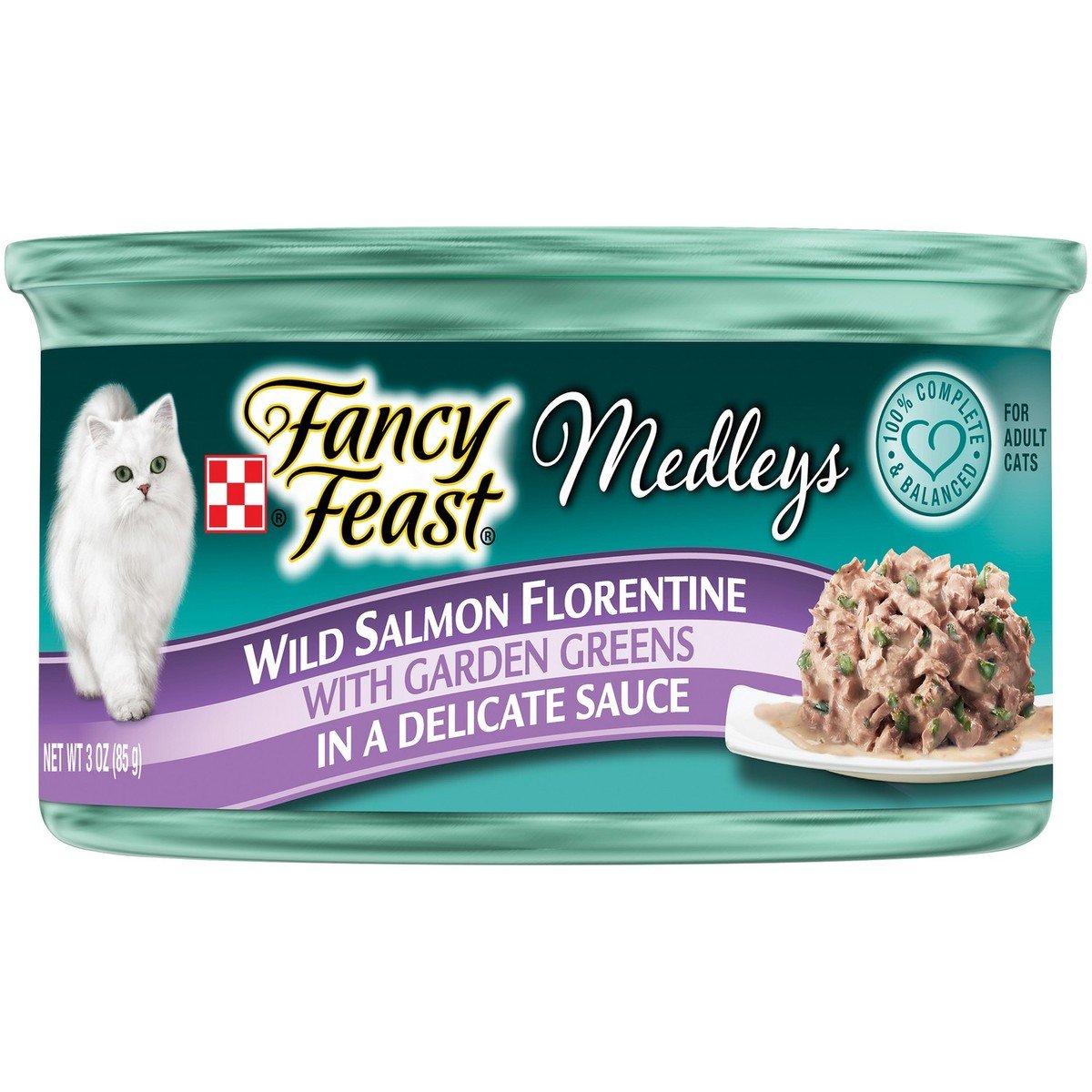 Purina Fancy Feast Medleys Wild Salmon Florentine Wet Cat Food 85 Gm
