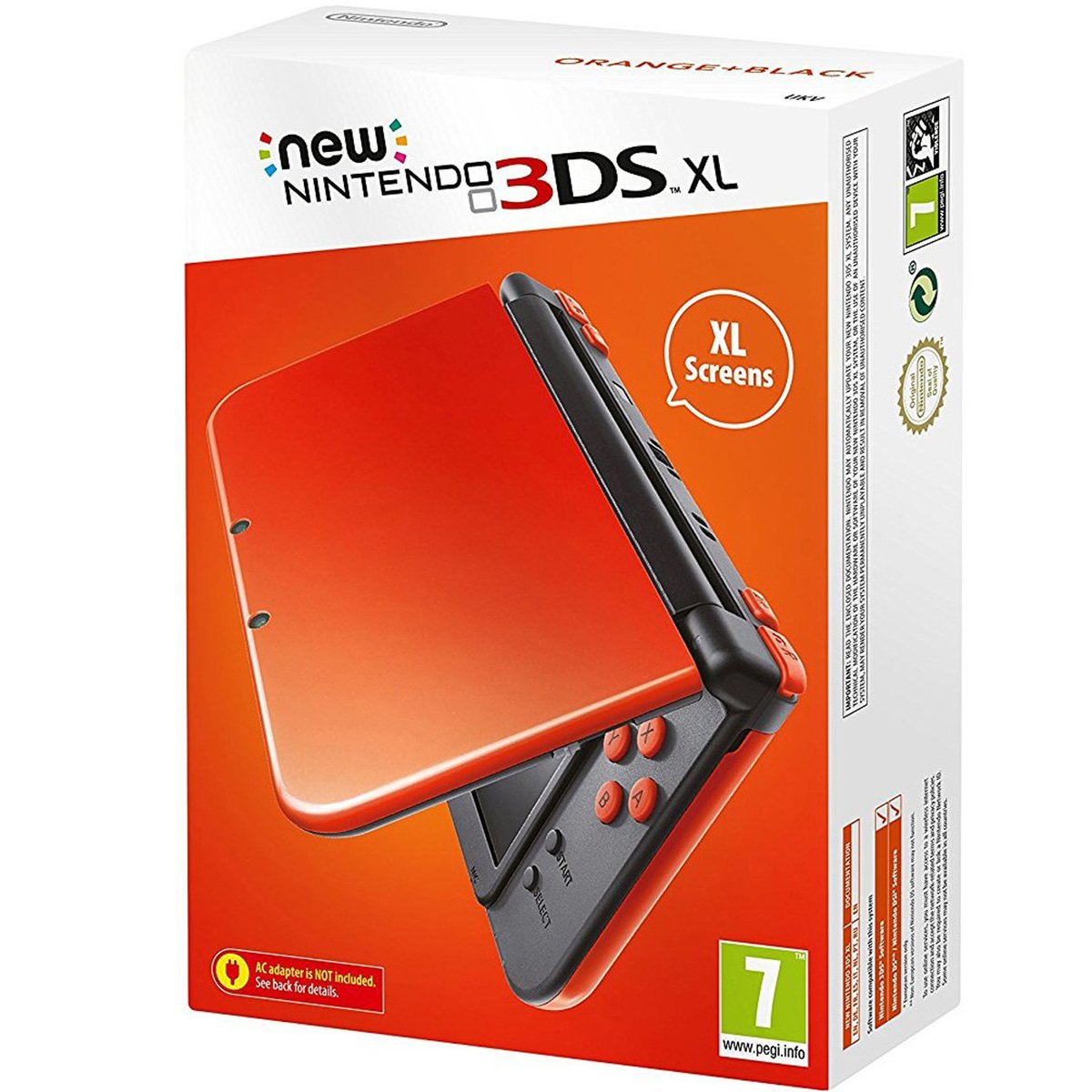 Nintendo New 3DS XL Orange/Black + 1 Game