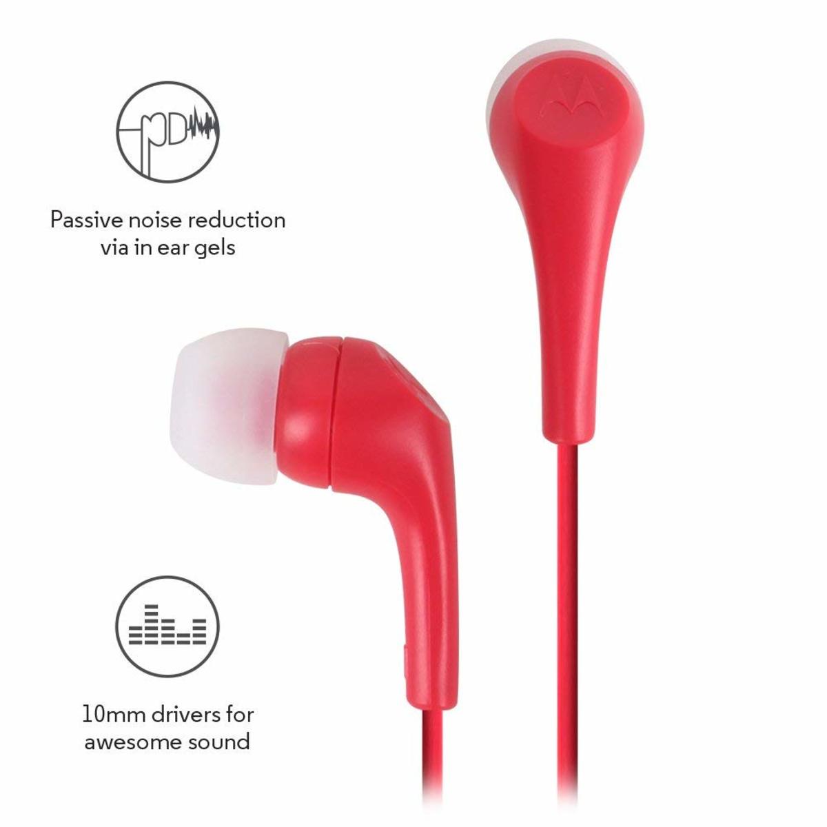 Motorola Stereo Headset EarBuds2 Red