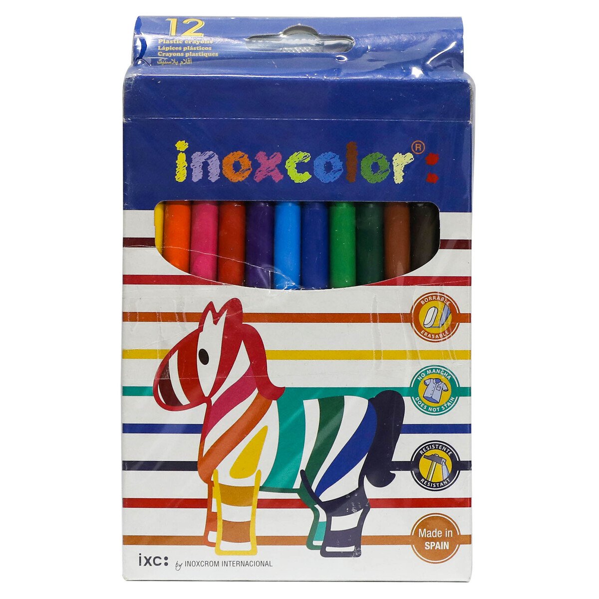 Inoxcrom Inoxcolor Plastic Crayons 12pcs + Roco Modling Clay