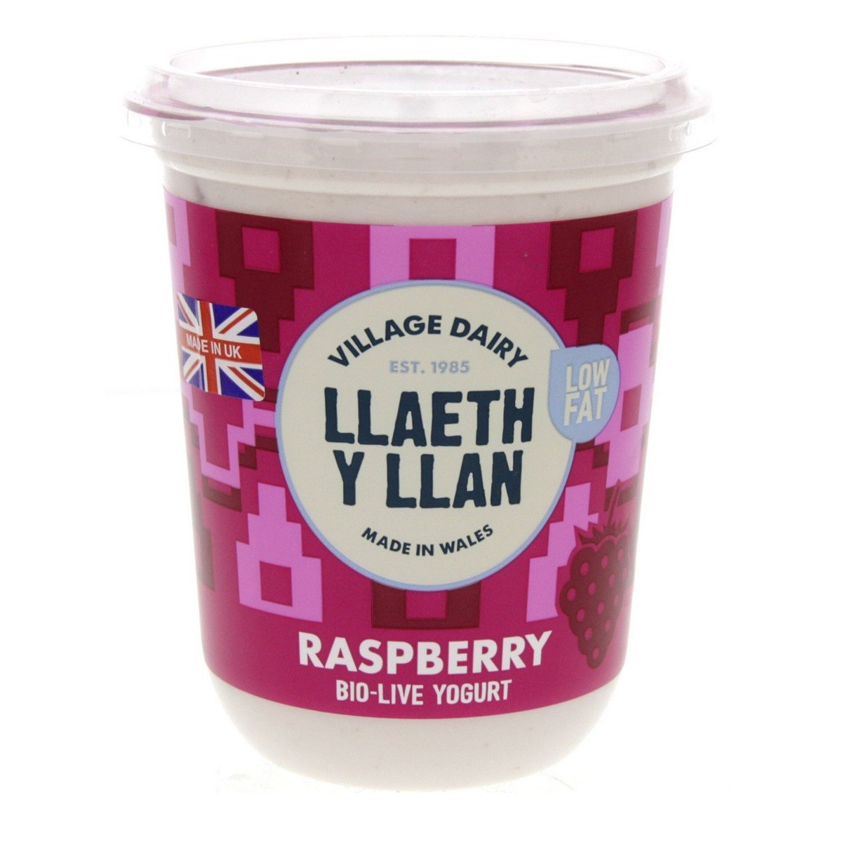 Village Dairy Raspberry Bio Live Yogurt Low Fat 450 g