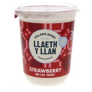 Village Dairy Strawberry Bio Live Yogurt Low Fat 450 g