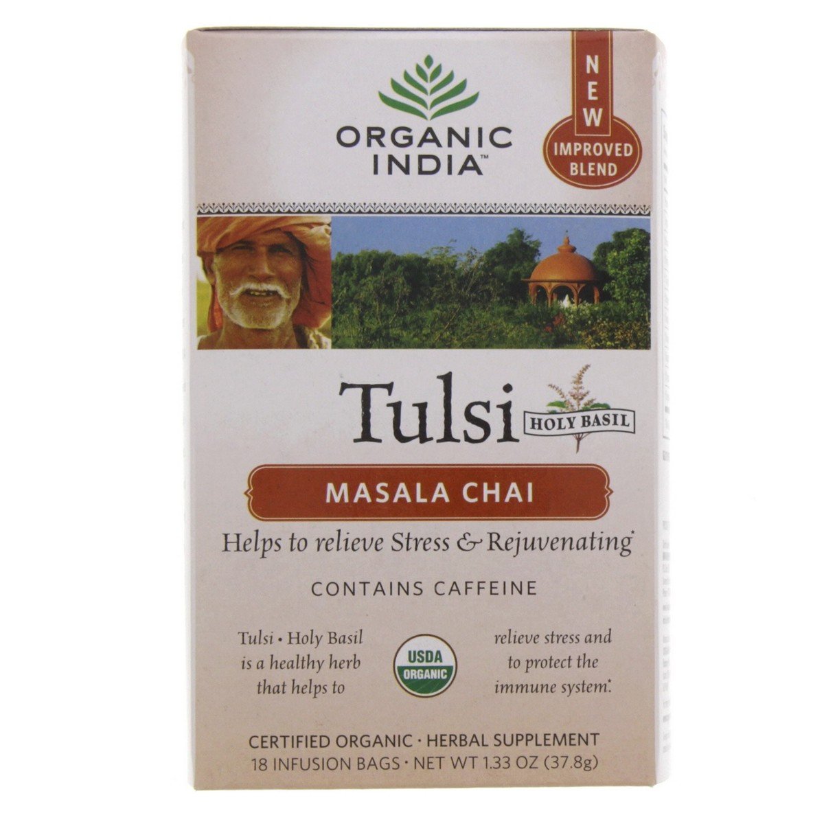 Organic India Tulsi Masala Chai 18 Infusion Bags