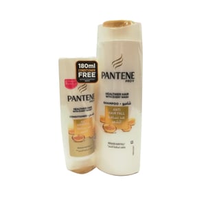Pantene Pro-V Anti-Hair Fall Shampoo 400ml + Conditioner 180ml